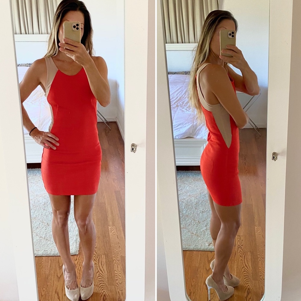 Red bandage dress